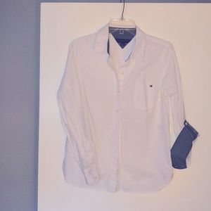 Tommy Hilfiger - White Collared Work Shirt